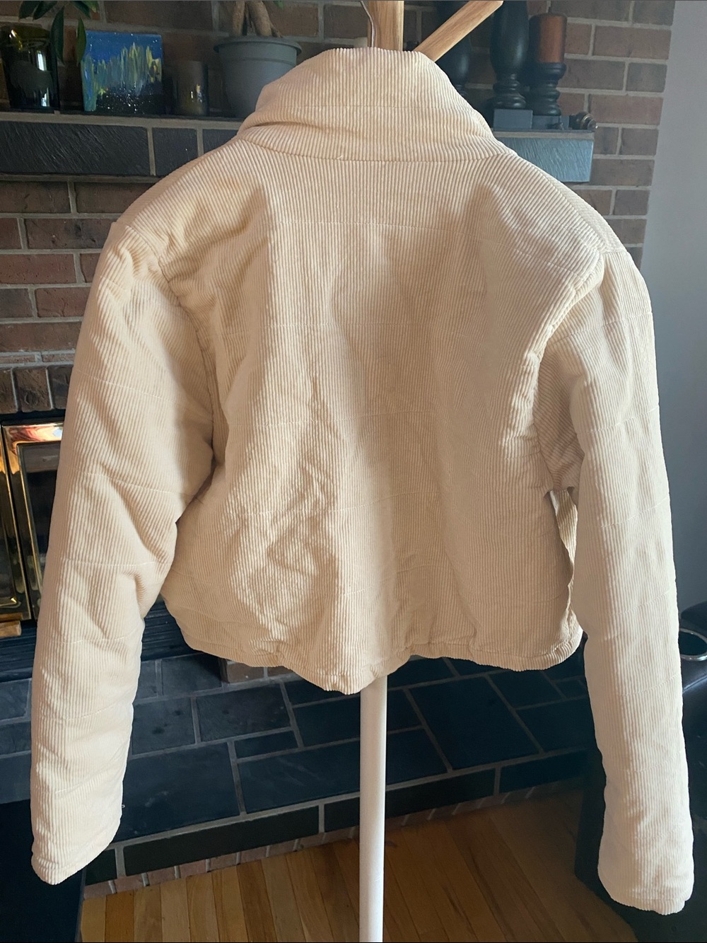 Soft Cream Corduroy Puffer Jacket by Jackson Rowe - Picture 5 of 8
